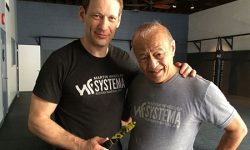 Bruce-lee-training-partner-dan-inosanto-training-the-russian-martial-art-of-system-with-martin-wheeler-at-the-academy-beverly-hills