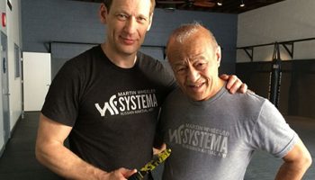 Bruce-lee-training-partner-dan-inosanto-training-the-russian-martial-art-of-system-with-martin-wheeler-at-the-academy-beverly-hills