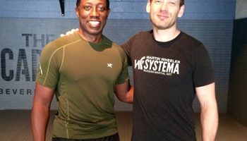 Wesly-Snipes-training-the-russian-martial-art-of-system-with-martin-wheeler-at-the-academy-beverly-hills