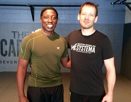 Wesly-Snipes-training-the-russian-martial-art-of-system-with-martin-wheeler-at-the-academy-beverly-hills